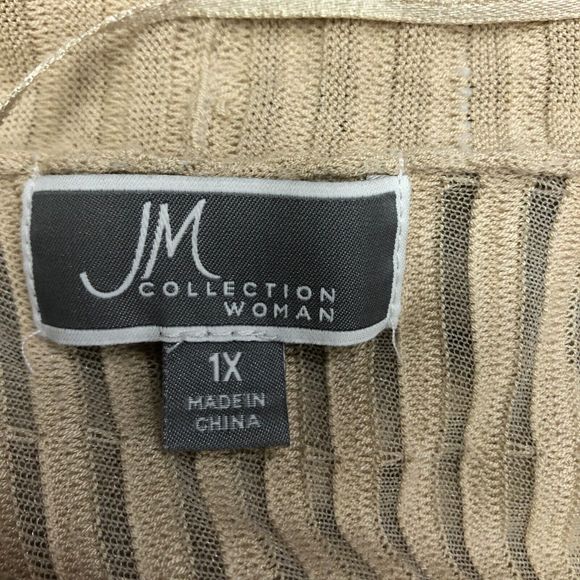 JM Collection Women 3/4 Sleeves Open Front Cardigan Knit Sweater Size 1X M111 -8 - Picture 7 of 13